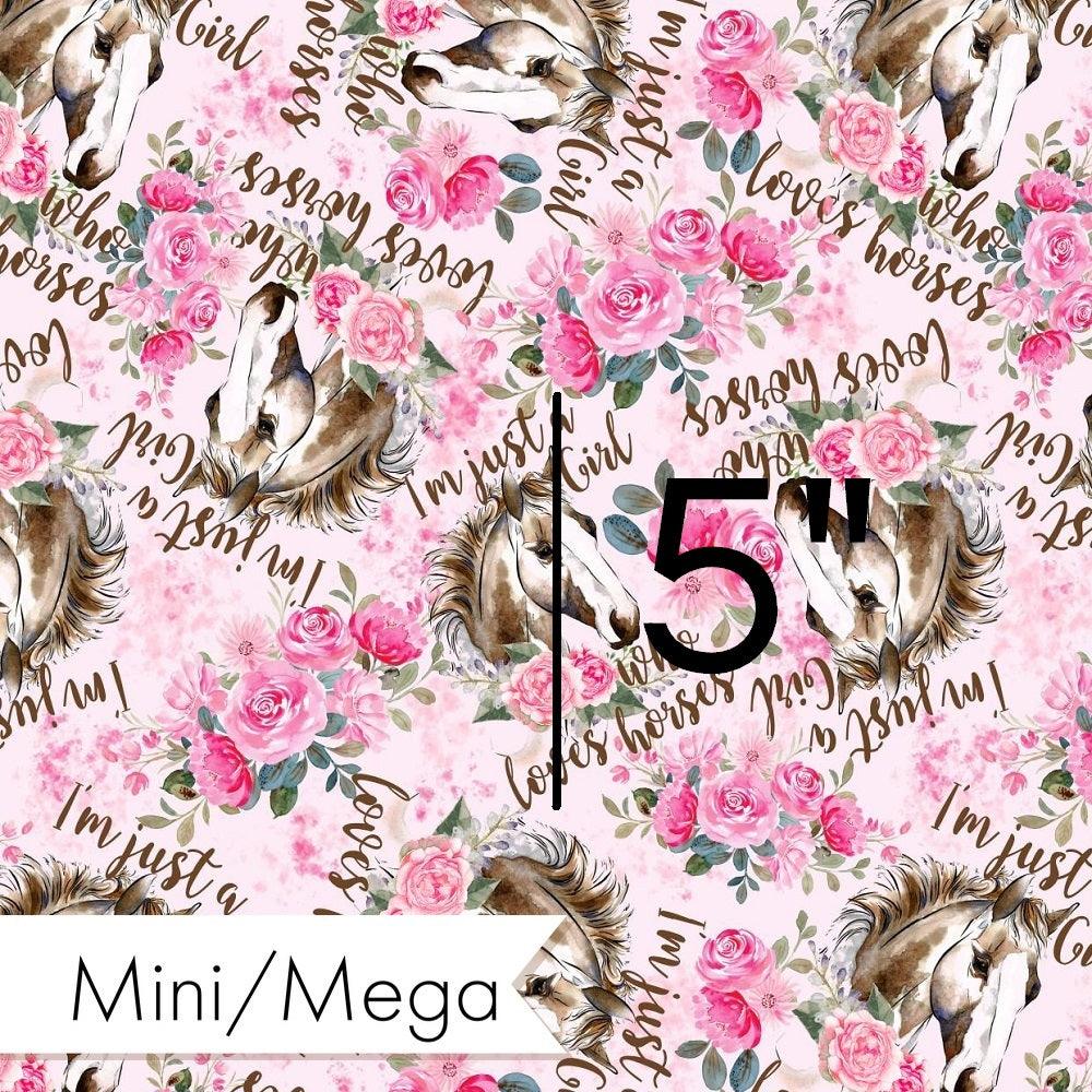 Design 822 Pink Horse Fabric – made-to-order custom fabric by the metre | Fabric by Missy Rose