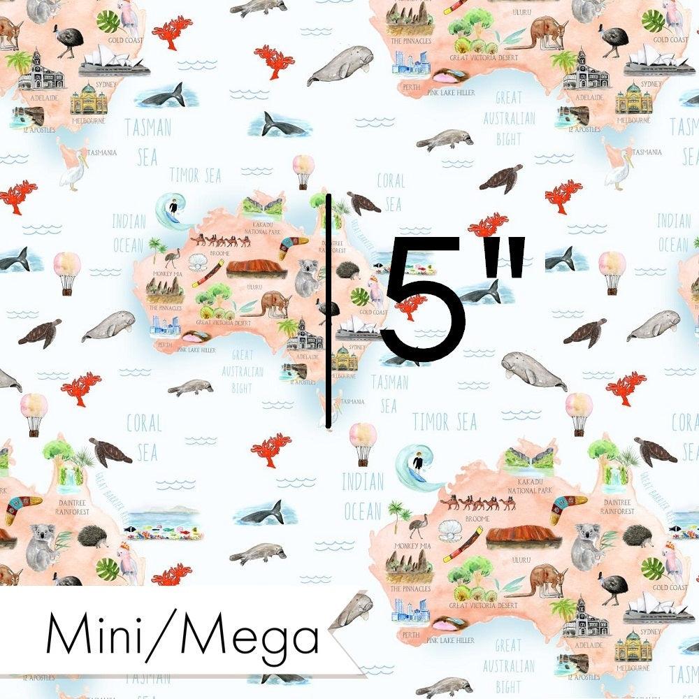 Design 823 Map Fabric – premium custom printed fabric for sewing | Fabric by Missy Rose