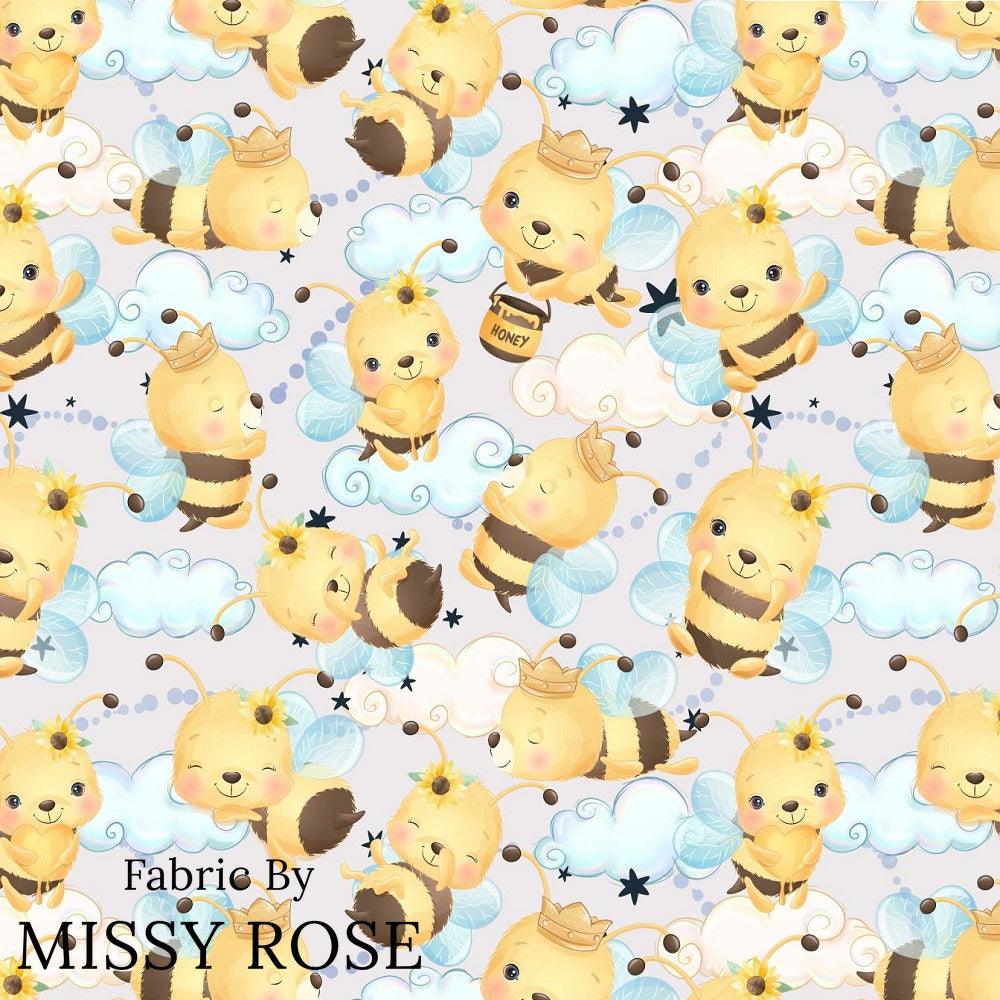 Design 826 Honey Bee Fabric – Australian custom printed fabric pre-order | Fabric by Missy Rose