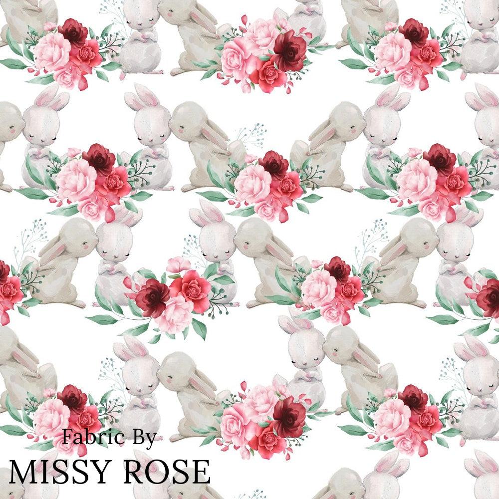 Design 827 Cute Bunny Fabric – premium custom printed fabric for sewing | Fabric by Missy Rose