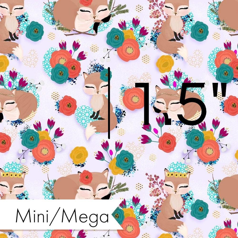 Design 833 Purple Fox Fabric – premium custom printed fabric for sewing | Fabric by Missy Rose