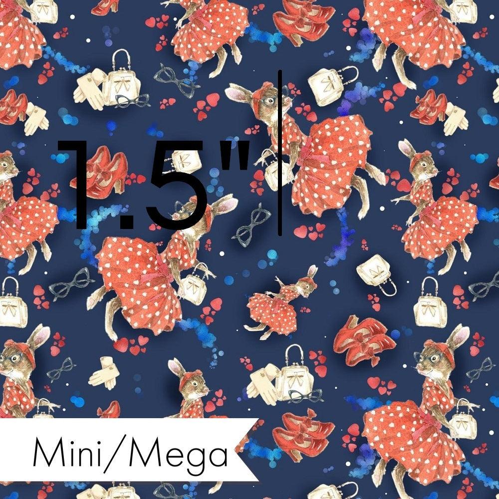 Design 834 Retro Bunny Fabric – premium custom printed fabric for sewing | Fabric by Missy Rose