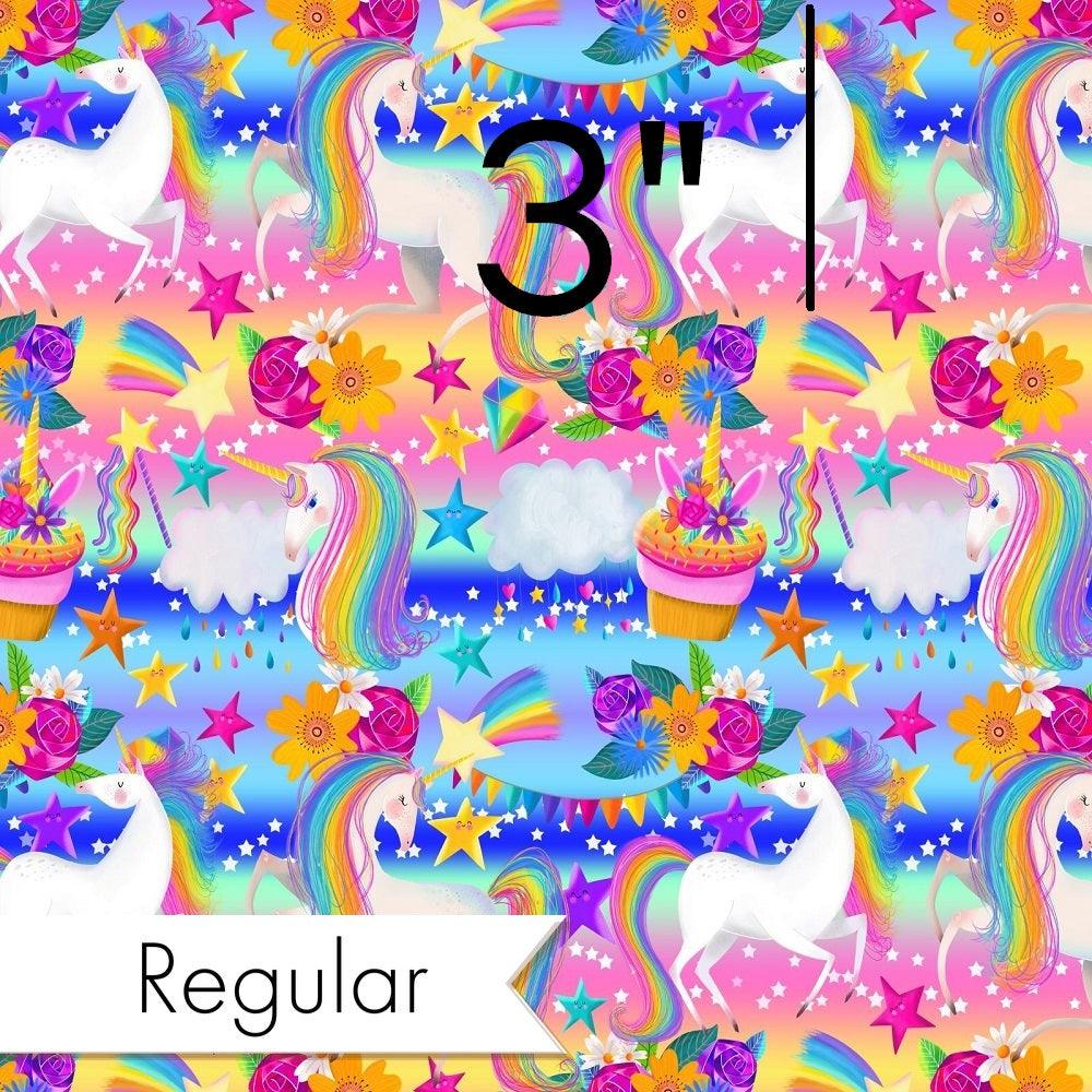 Design 835 Rainbow Unicorn Fabric – made-to-order custom fabric by the metre | Fabric by Missy Rose