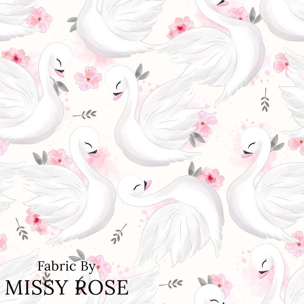 Design 838 Swan Fabric – Australian custom printed fabric pre-order | Fabric by Missy Rose