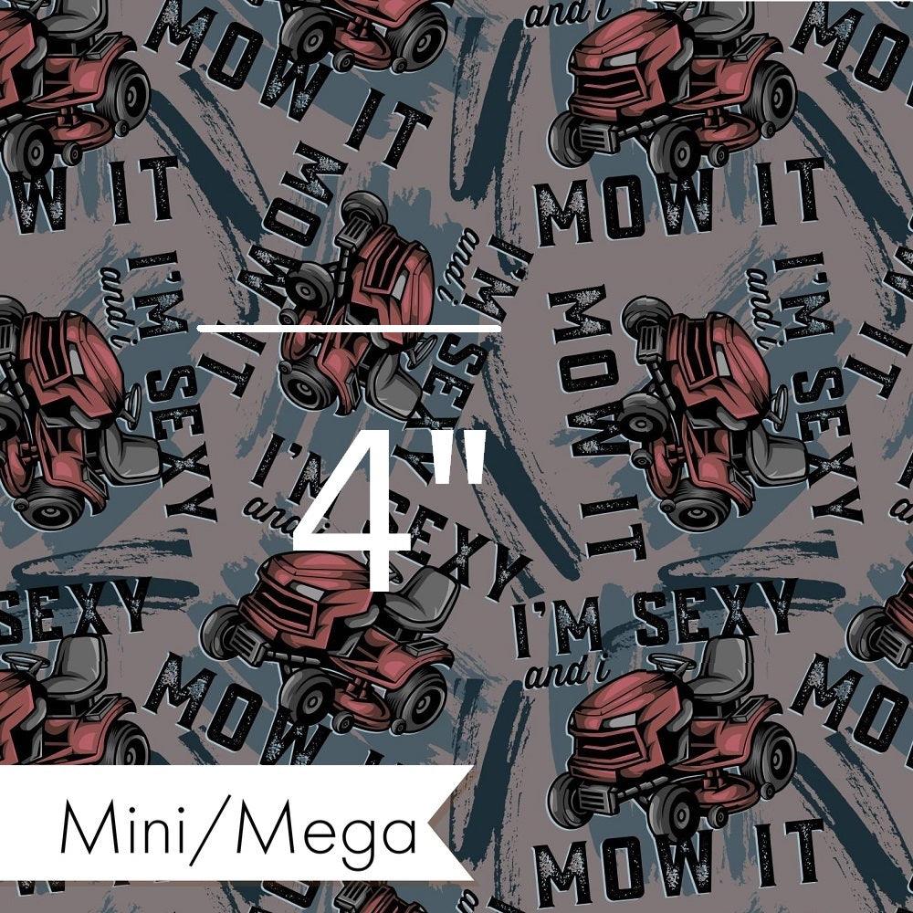 Design 84 Mower Fabric – premium custom printed fabric for sewing | Fabric by Missy Rose