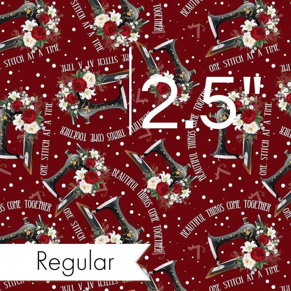 Design 840 Red Sewing Fabric – made-to-order custom fabric by the metre | Fabric by Missy Rose