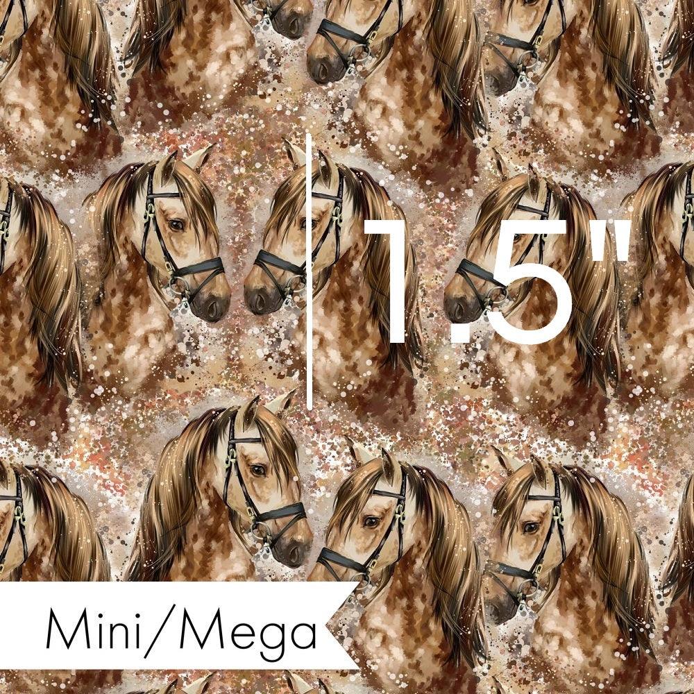 Design 843 Brown Horse Fabric – premium custom printed fabric for sewing | Fabric by Missy Rose