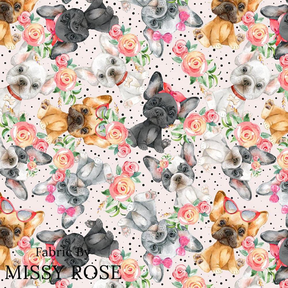 Design 844 French Bulldog Fabric – premium custom printed fabric for sewing | Fabric by Missy Rose