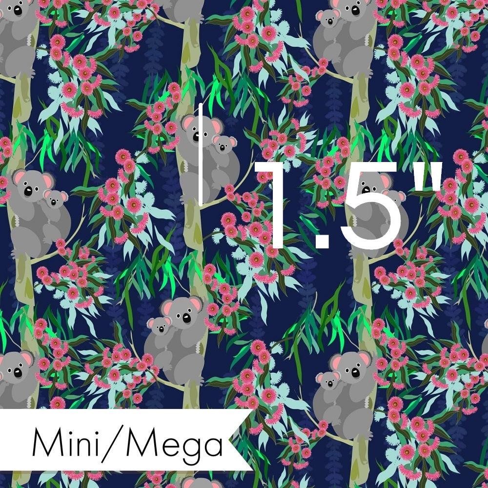 Design 845 Navy Koala Fabric – Australian custom printed fabric pre-order | Fabric by Missy Rose
