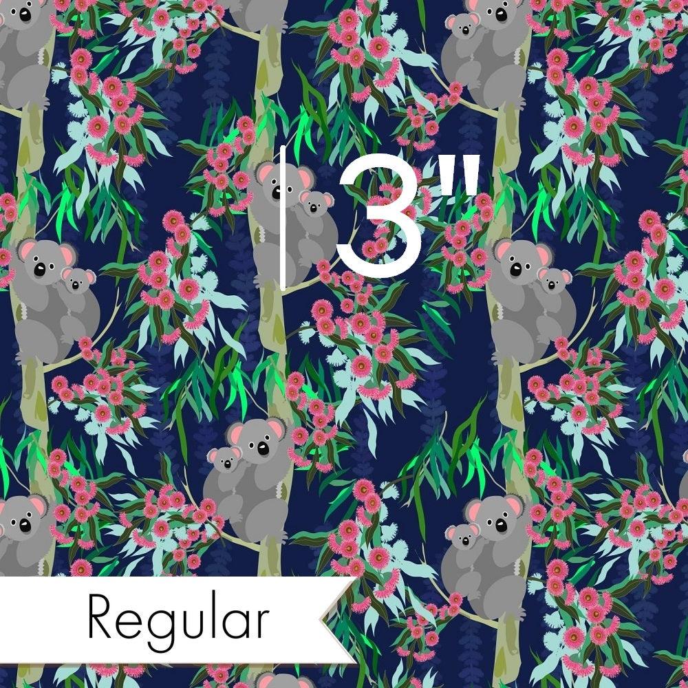 Design 845 Navy Koala Fabric – made-to-order custom fabric by the metre | Fabric by Missy Rose