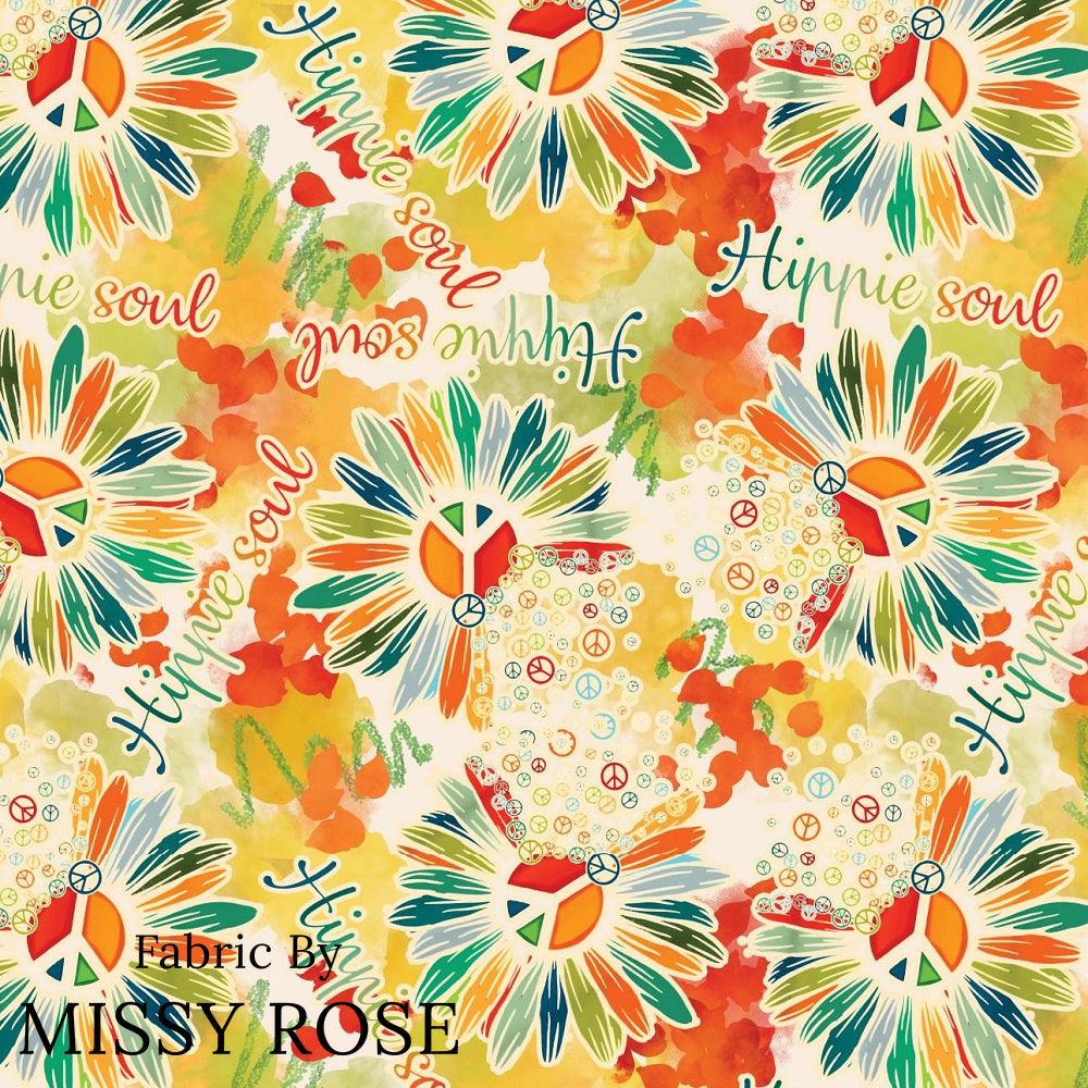 Design 848 Hippie Fabric – made-to-order custom fabric by the metre | Fabric by Missy Rose