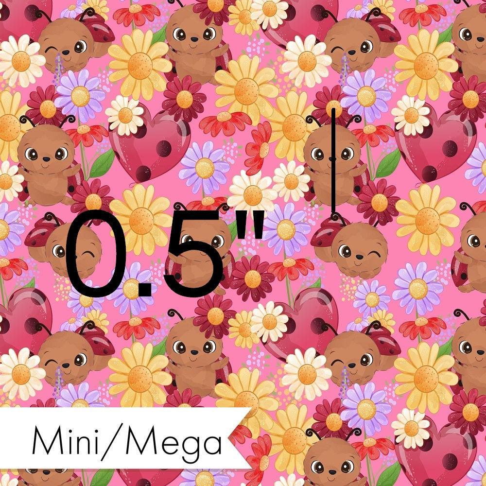 Design 849 Pink Lady Bug Fabric – custom printed pre-order fabric Australia | Fabric by Missy Rose