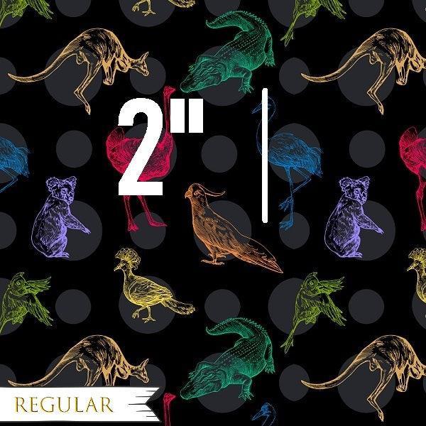 Unlimited Rainbow Black Australian Animals Fabric – Australian custom printed fabric pre-order | Fabric by Missy Rose