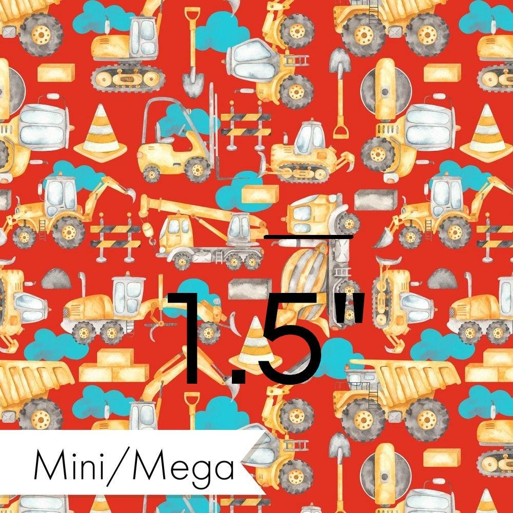 Design 850 Red Construction Fabric – Australian custom printed fabric pre-order | Fabric by Missy Rose
