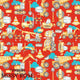 Design 850 - Red Construction Fabric