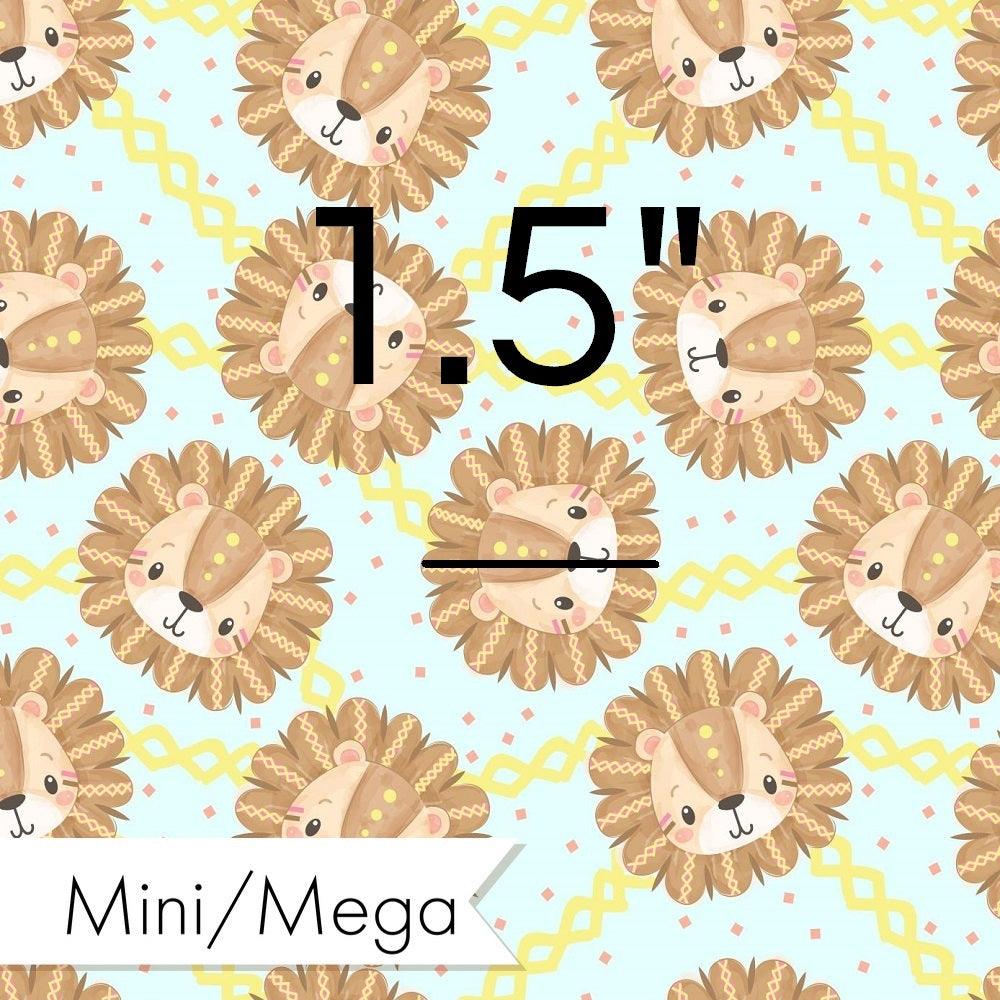Design 853 Cute Lions Fabric – premium custom printed fabric for sewing | Fabric by Missy Rose