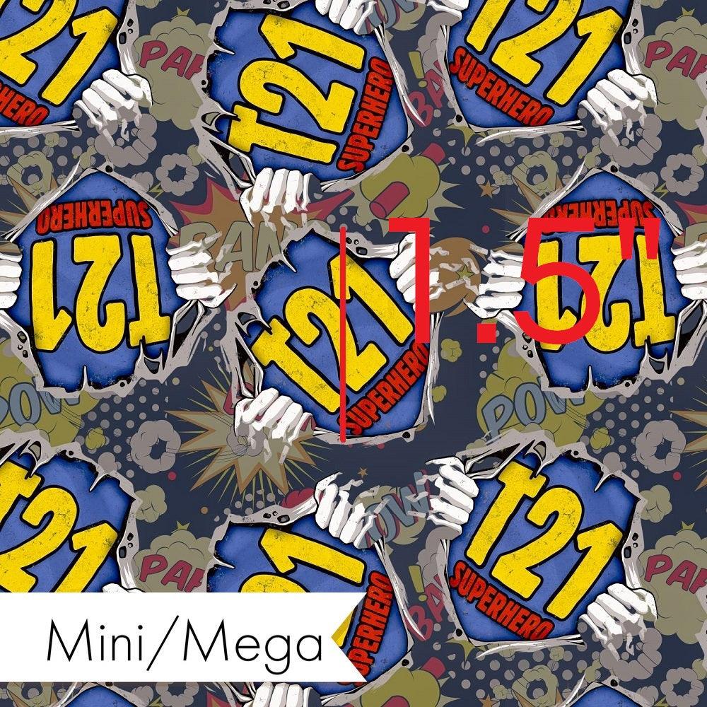 Design 855 T21 Superhero Fabric – Australian custom printed fabric pre-order | Fabric by Missy Rose