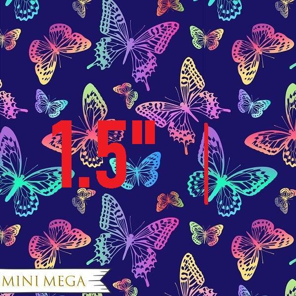 Unlimited Navy Butterfly Fabric – custom printed pre-order fabric Australia | Fabric by Missy Rose