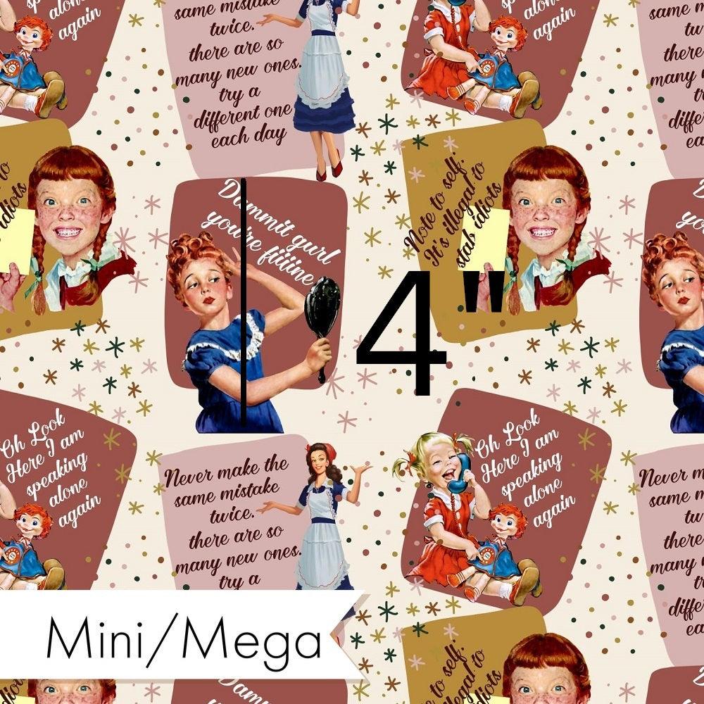 Design 862 Neutral Retro Fabric – Australian custom printed fabric pre-order | Fabric by Missy Rose