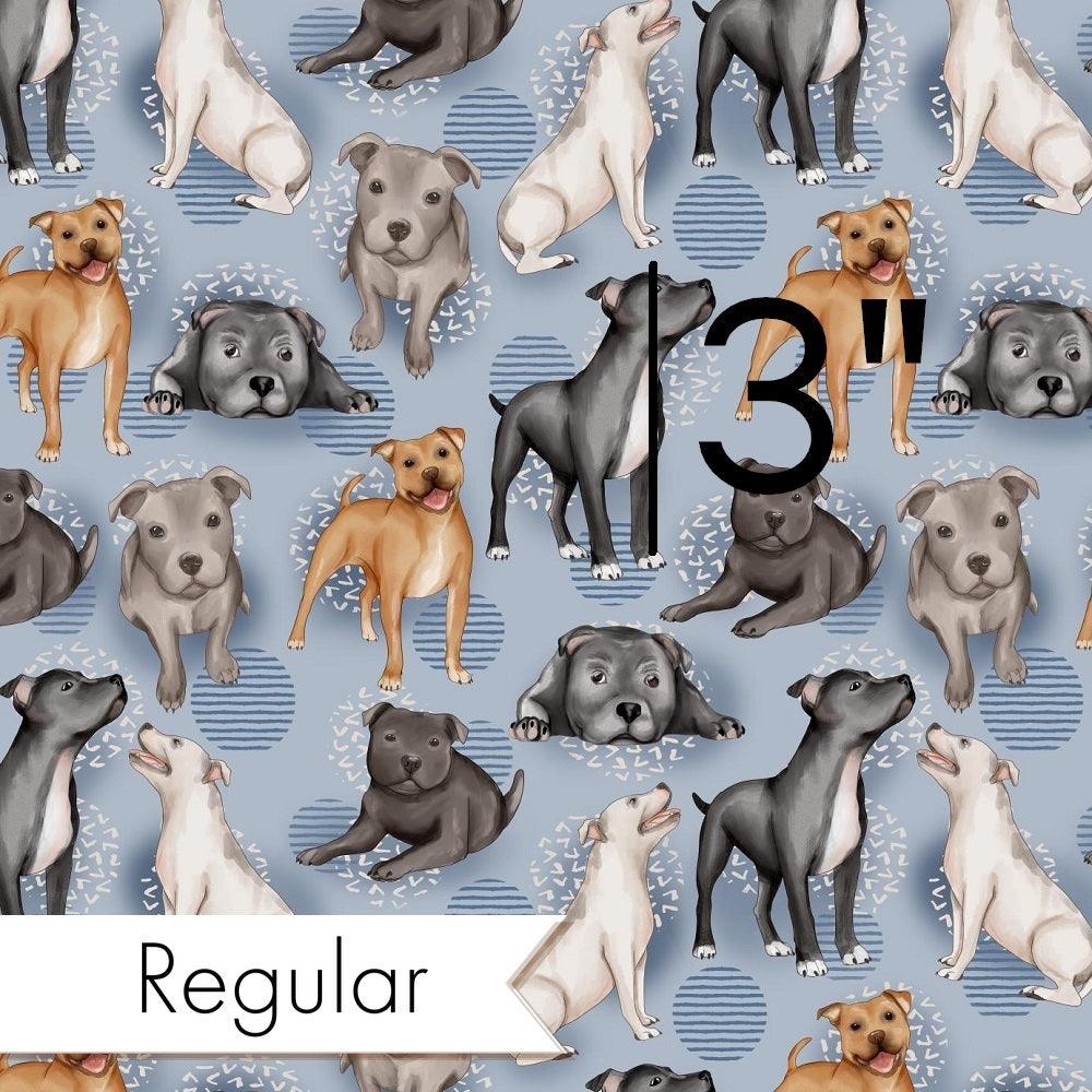 Design 863 Staffy Fabric – premium custom printed fabric for sewing | Fabric by Missy Rose