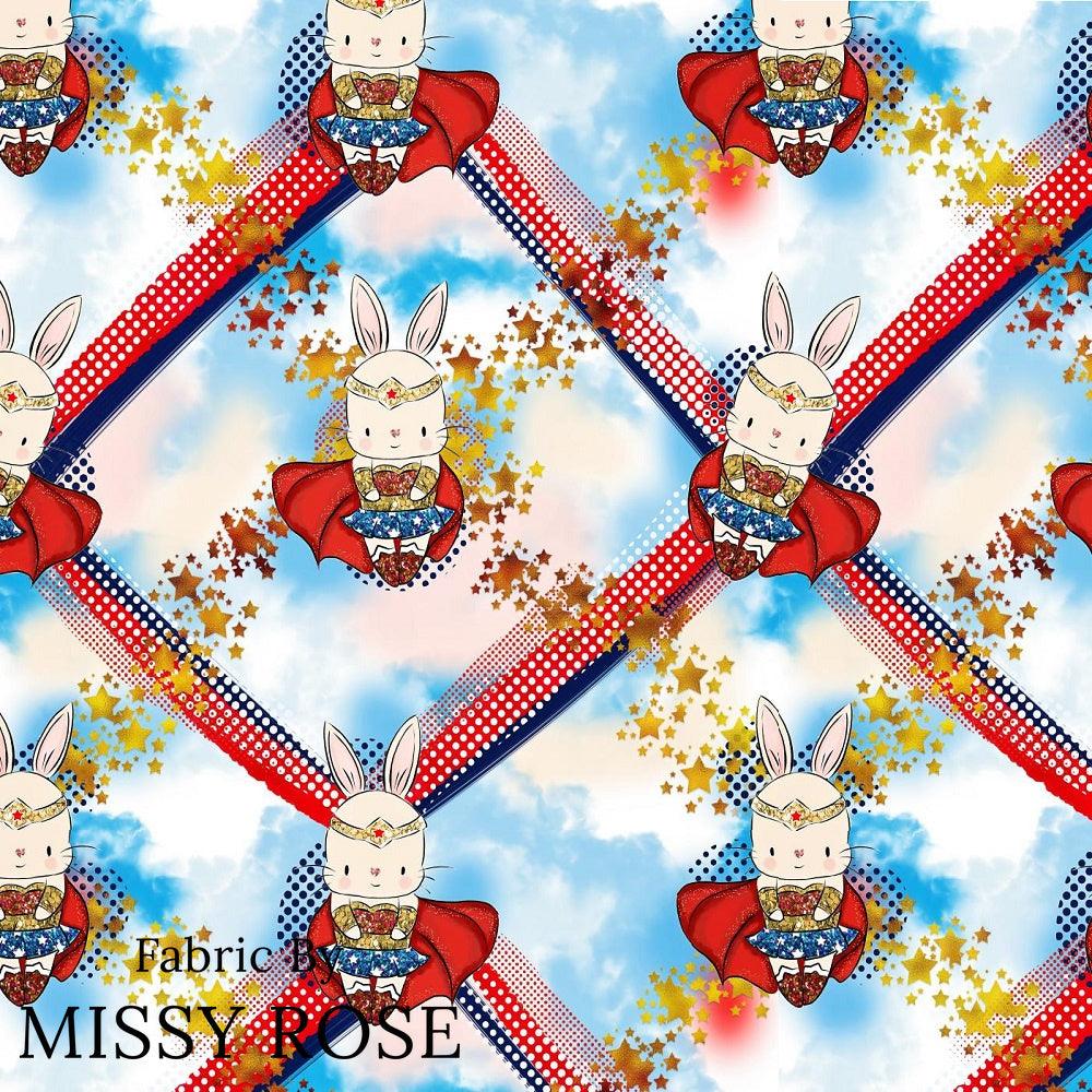 Design 865 Super Bunny Fabric – pre-order designer fabric Australia | Fabric by Missy Rose