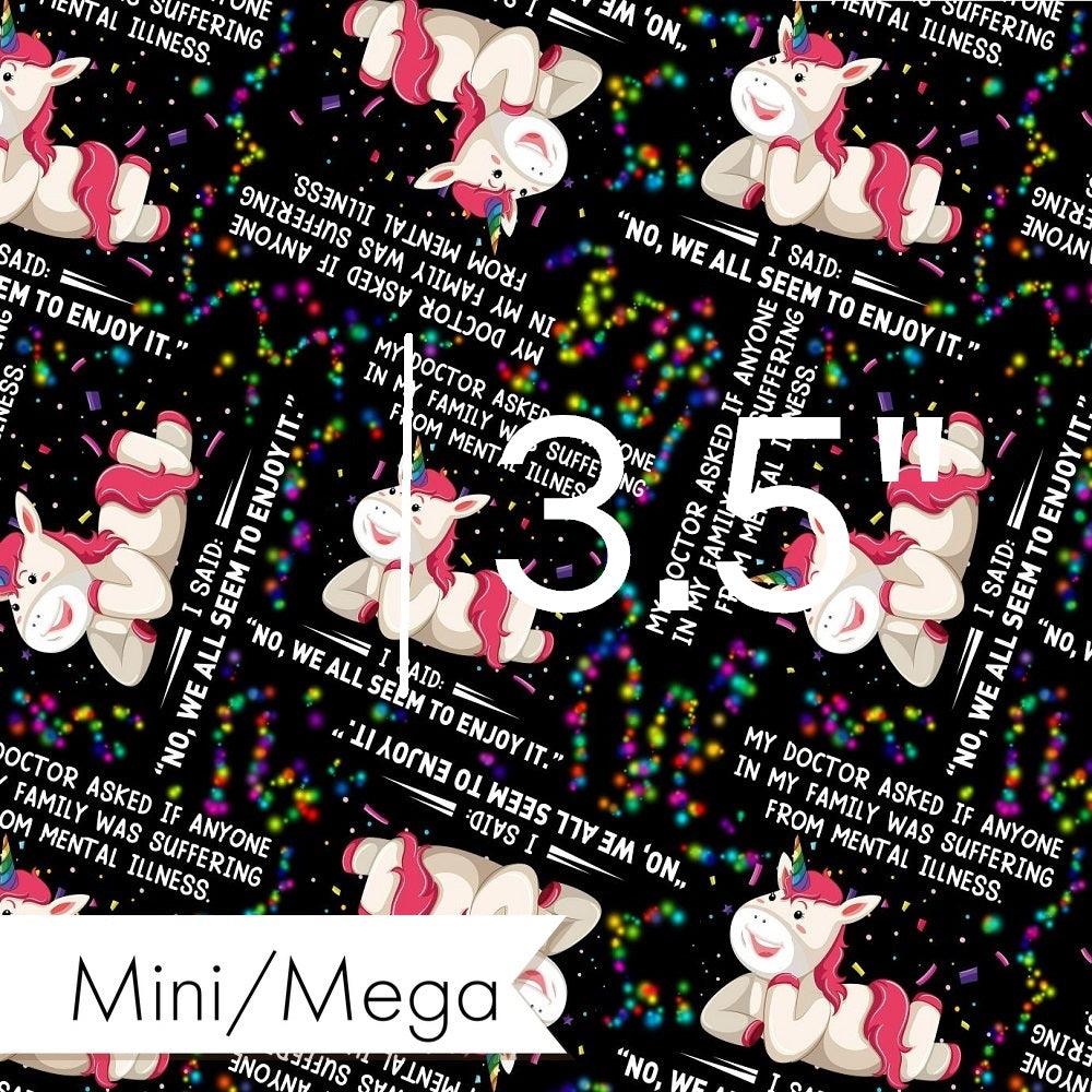 Design 868 Funny Unicorn Fabric – premium custom printed fabric for sewing | Fabric by Missy Rose