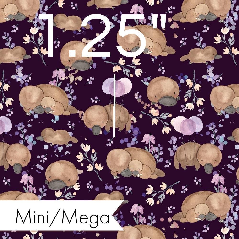 Design 869 Navy Platypus Fabric – custom printed pre-order fabric Australia | Fabric by Missy Rose