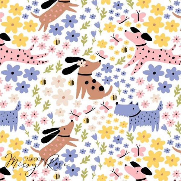 Load image into Gallery viewer, Design 87 - Dog Fabric - Fabric by Missy Rose Pre-Order
