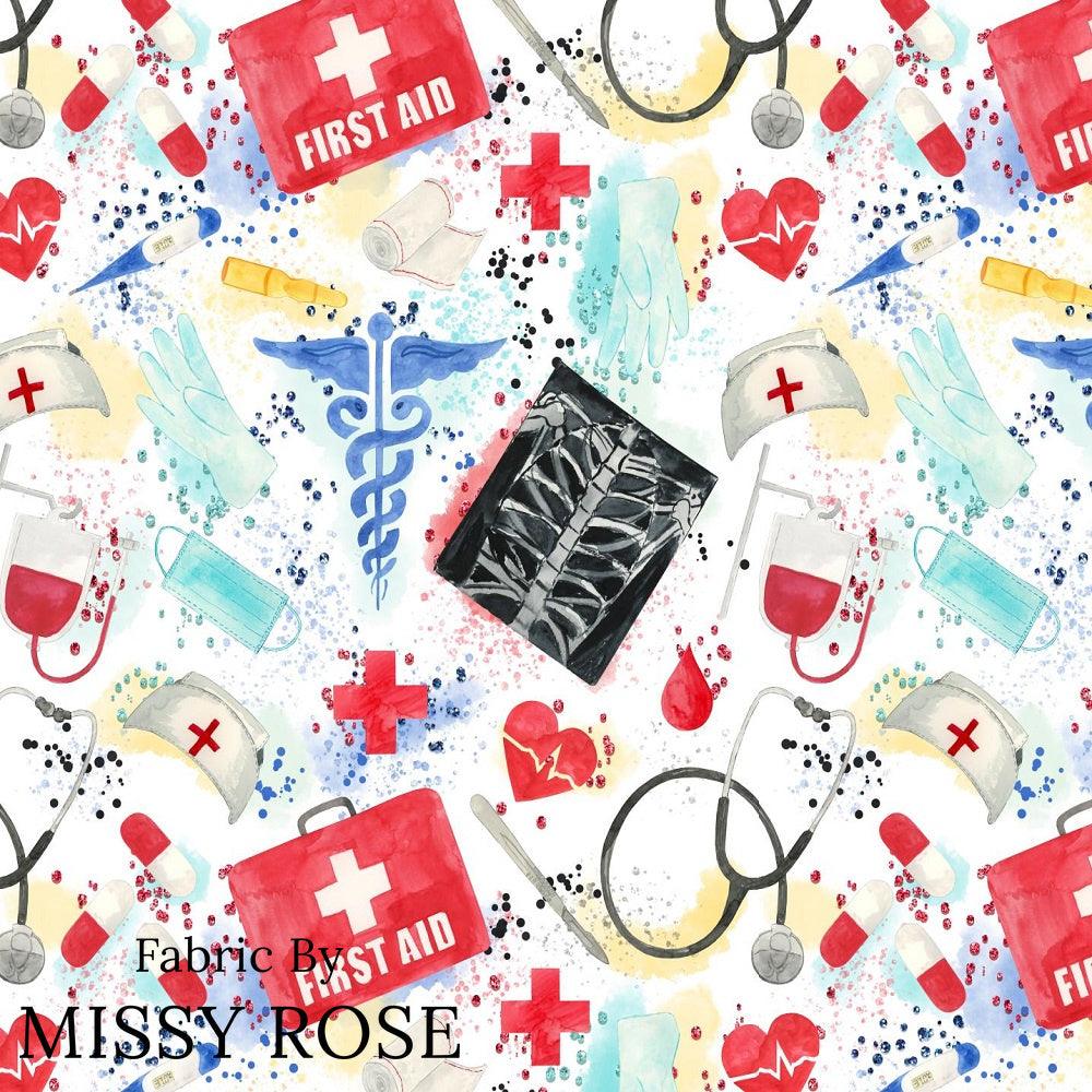 Design 871 Medical Fabric – Australian custom printed fabric pre-order | Fabric by Missy Rose