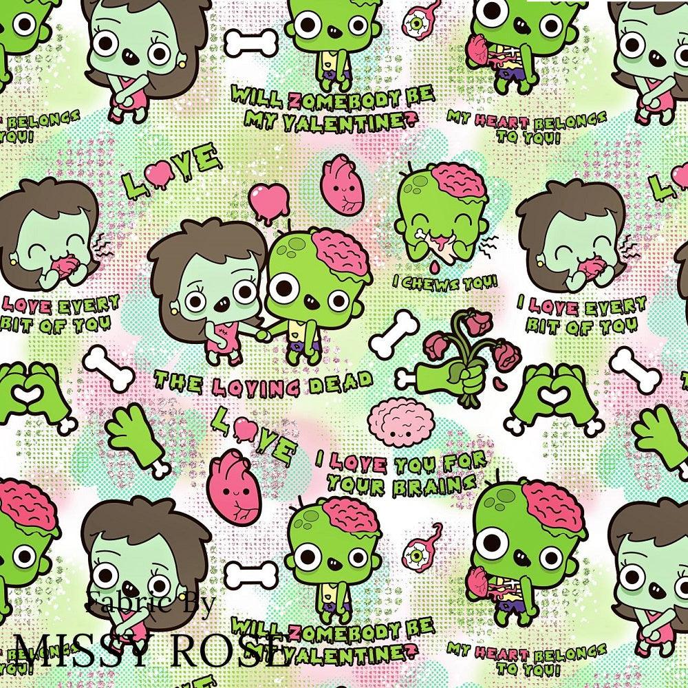 Design 872 Zombie Fabric – pre-order designer fabric Australia | Fabric by Missy Rose