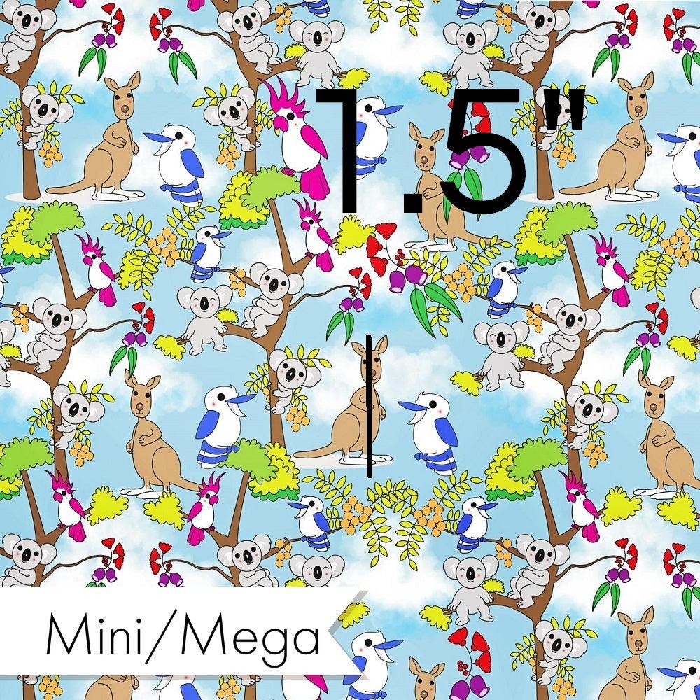 Design 873 Australian Animals Fabric – premium custom printed fabric for sewing | Fabric by Missy Rose