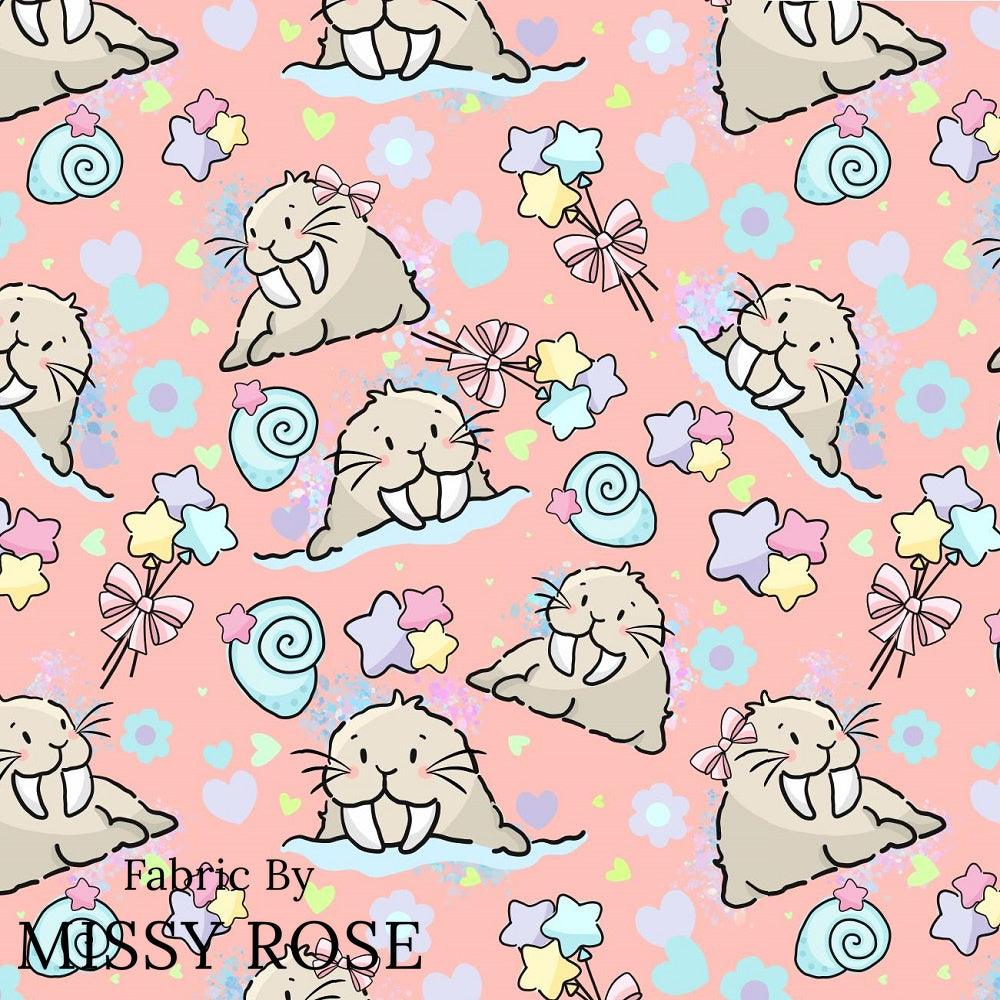 Design 876 Sea Lion Fabric – Australian custom printed fabric pre-order | Fabric by Missy Rose