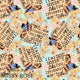 Design 883 - Retro Dog Fabric