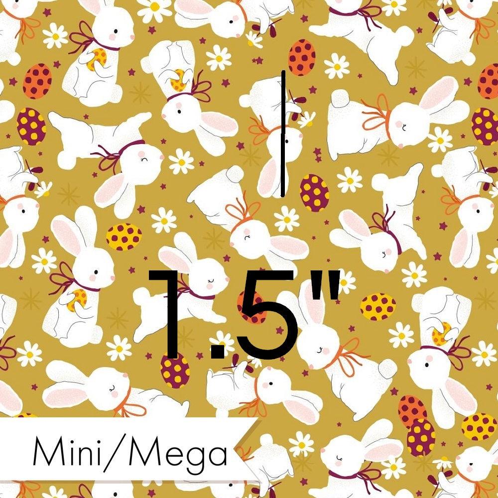 Design 885 Mustard Bunny Fabric – Australian custom printed fabric pre-order | Fabric by Missy Rose