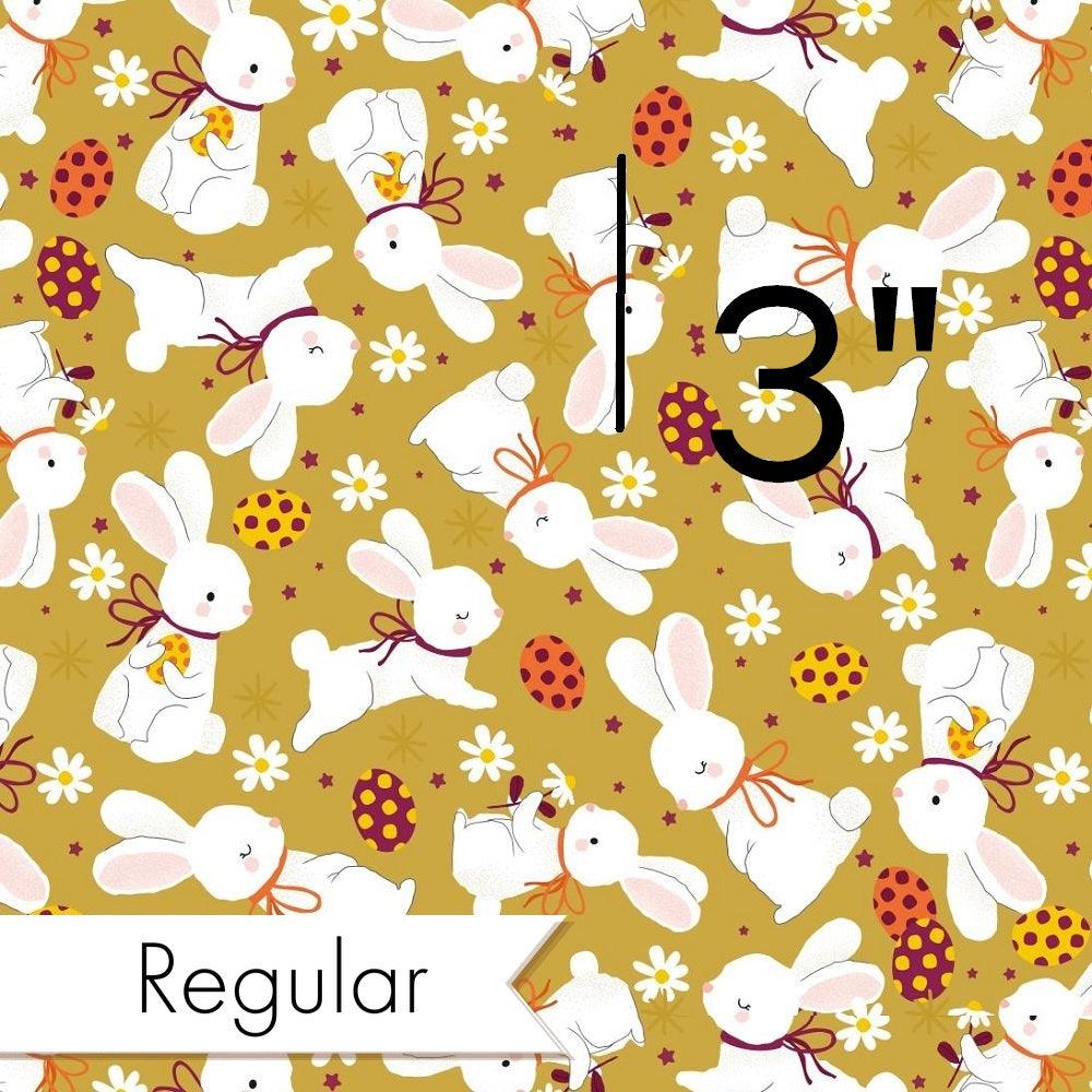 Design 885 Mustard Bunny Fabric – made-to-order custom fabric by the metre | Fabric by Missy Rose