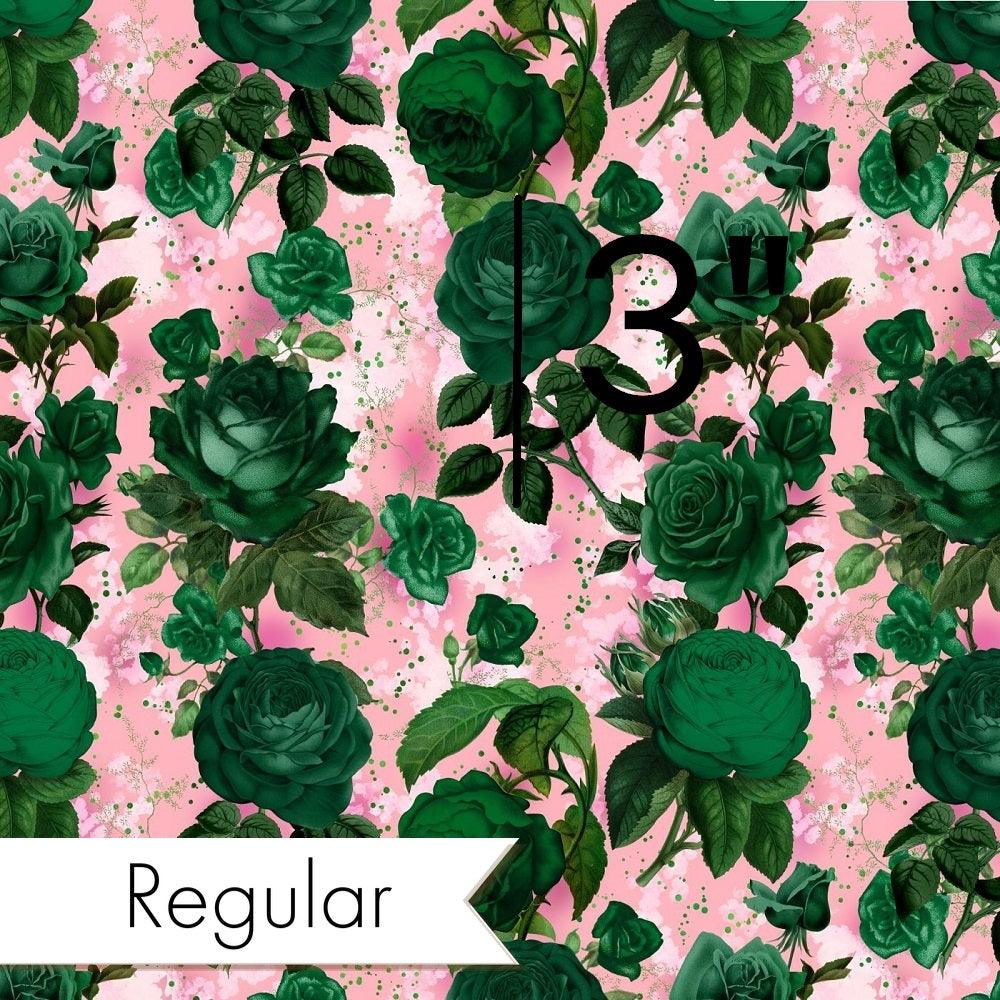 Design 889 Green Roses Fabric – custom printed pre-order fabric Australia | Fabric by Missy Rose
