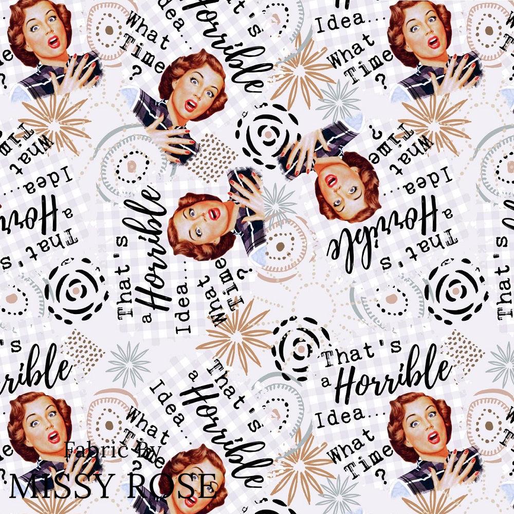 Design 890 Funny Retro Fabric – made-to-order custom fabric by the metre | Fabric by Missy Rose