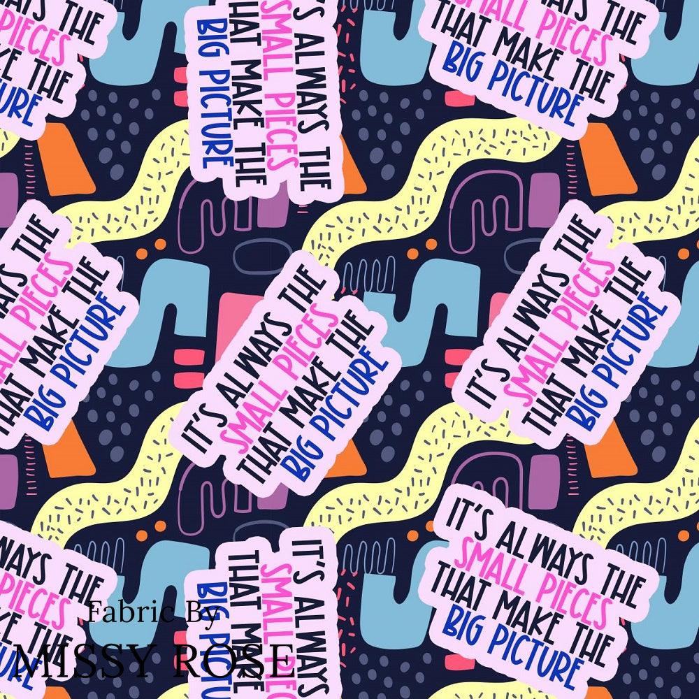 Design 892 Puzzle Fabric – pre-order designer fabric Australia | Fabric by Missy Rose