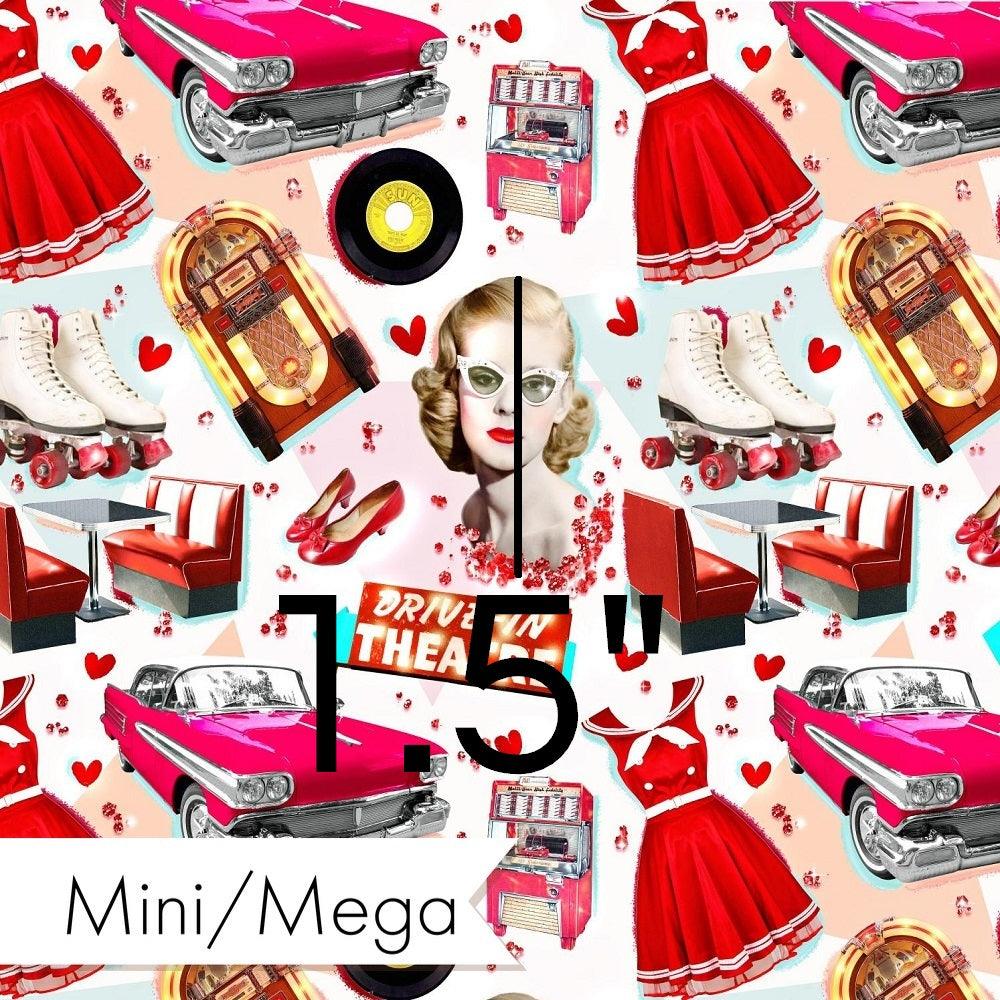 Design 895 Retro Diner Fabric – made-to-order custom fabric by the metre | Fabric by Missy Rose