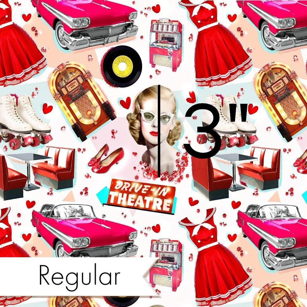 Design 895 Retro Diner Fabric – custom printed pre-order fabric Australia | Fabric by Missy Rose