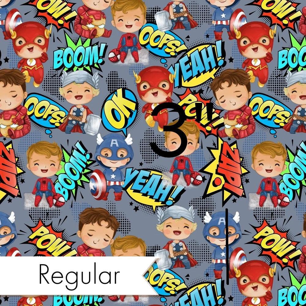 Design 899 Superhero Fabric – premium custom printed fabric for sewing | Fabric by Missy Rose