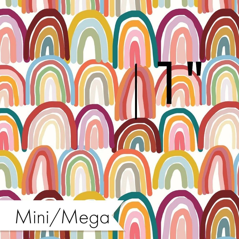 Design 9 Rainbow Fabric – pre-order designer fabric Australia | Fabric by Missy Rose