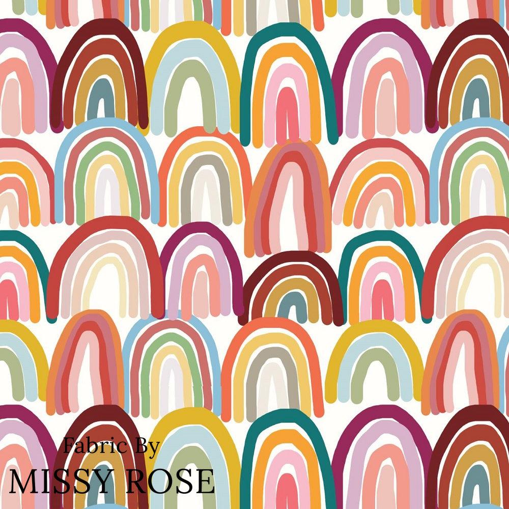 Design 9 Rainbow Fabric – made-to-order custom fabric by the metre | Fabric by Missy Rose