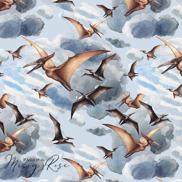 Unlimited Pterodactyls Fabric – Australian custom printed fabric pre-order | Fabric by Missy Rose