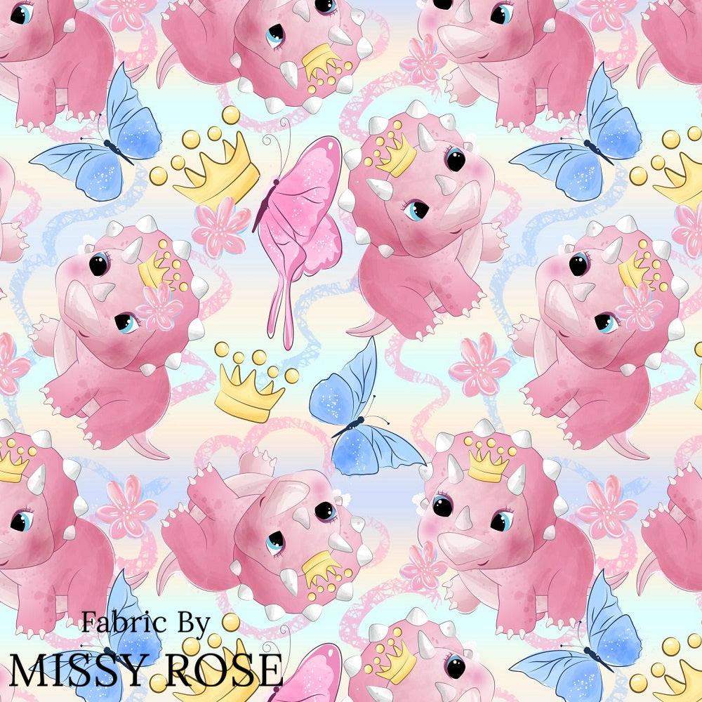 Design 905 Cute Dino Fabric – Australian custom printed fabric pre-order | Fabric by Missy Rose