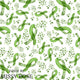 Design 908 - Green Ribbon Fabric