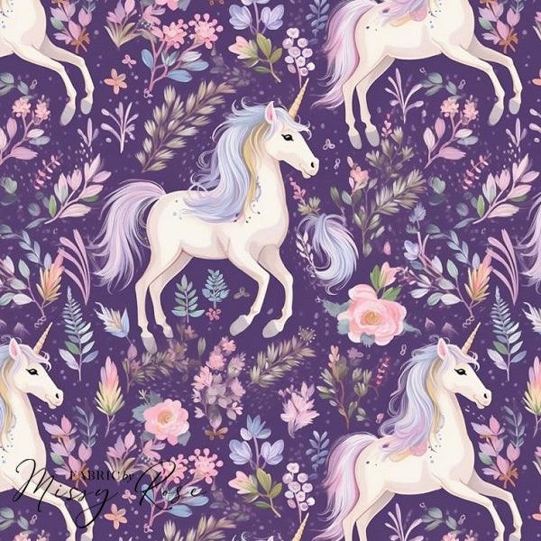 Design 91 - Unicorn Fabric - Fabric by Missy Rose Pre-Order