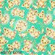 Design 911 - Teal Lion Fabric
