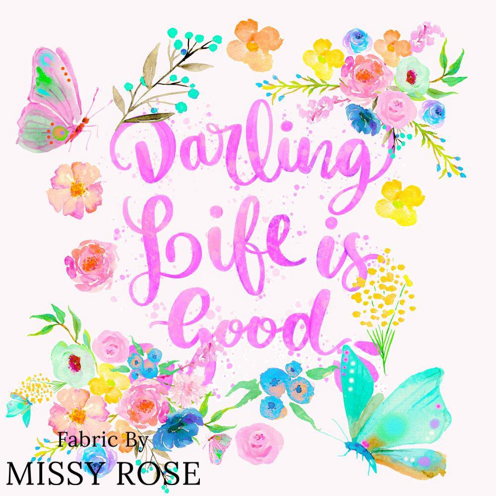 Design 914 Panel Fabric – custom printed pre-order fabric Australia | Fabric by Missy Rose