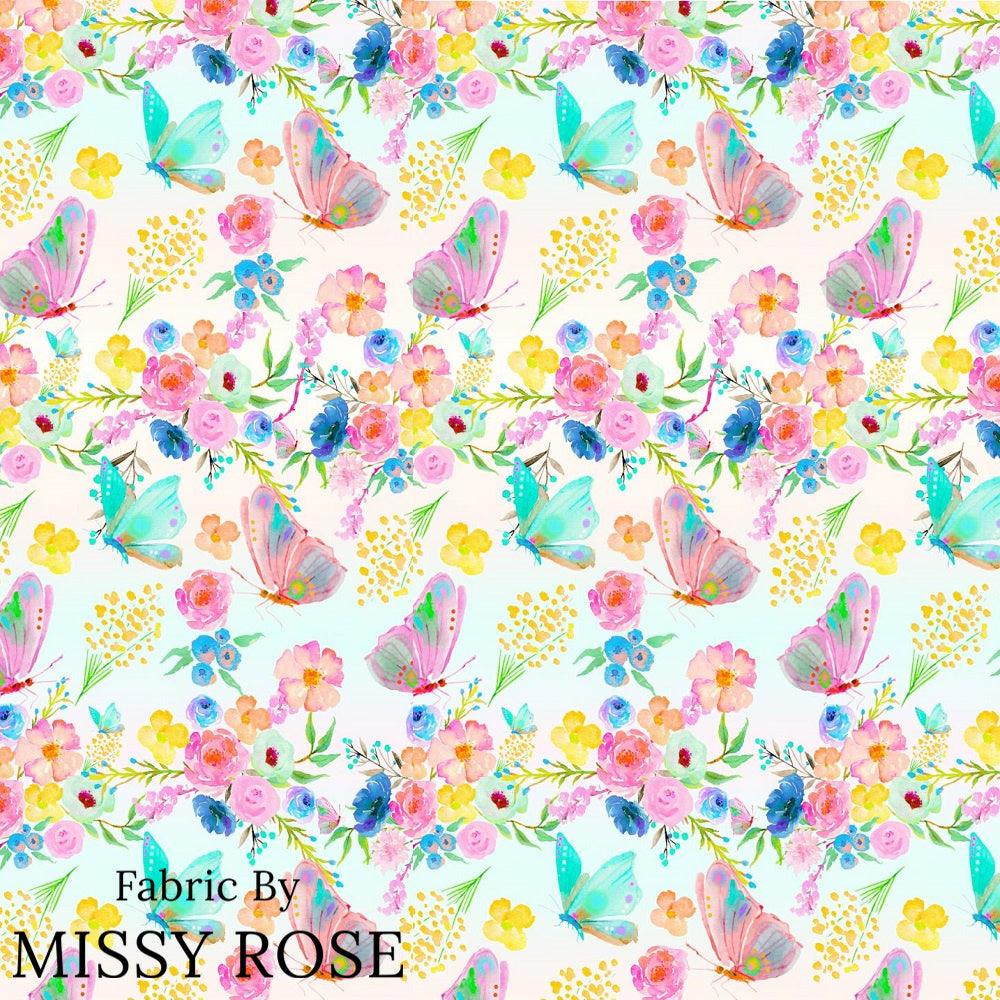 Design 914 Rainbow Garden Fabric – made-to-order custom fabric by the metre | Fabric by Missy Rose
